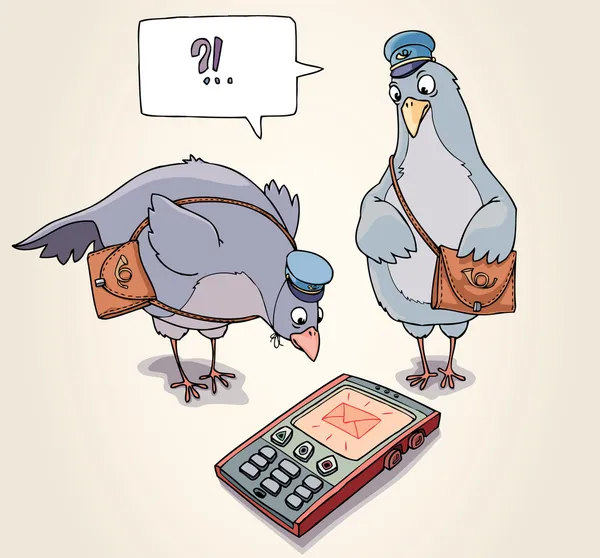 การรับ SMS — ภาพเวกเตอร์สต็อก