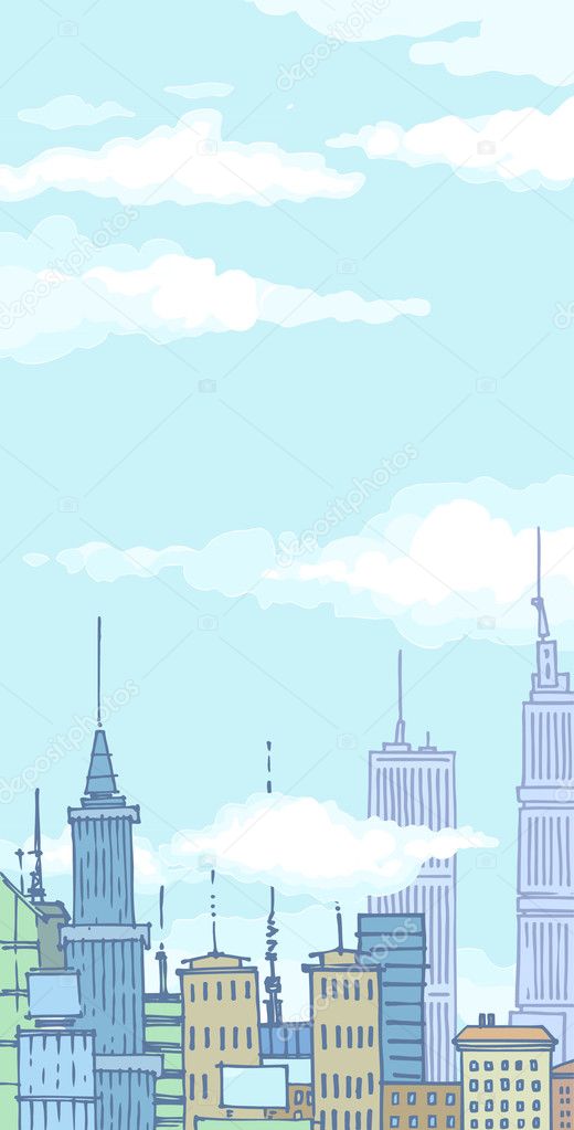 Sky above the cityscape