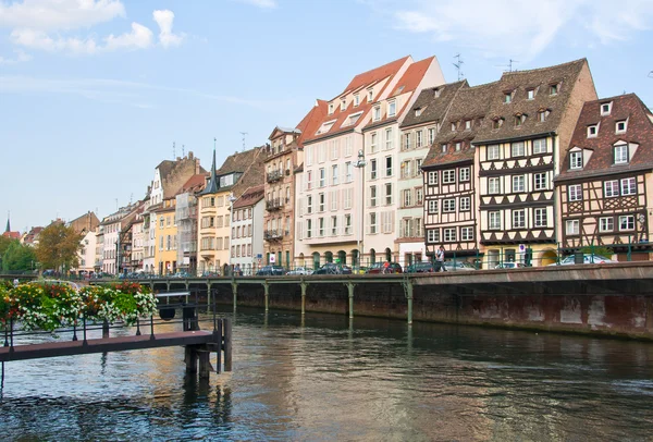 Straatsburg kanaal Stockafbeelding