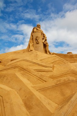 Sand sculptures festival clipart