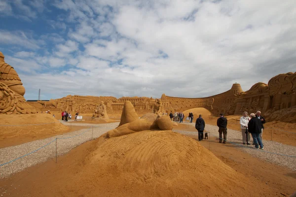 Фестиваль песчаных статуй — стоковое фото