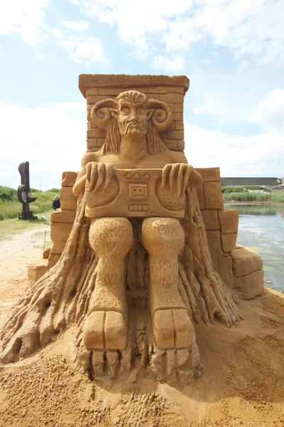 Фестиваль песчаных скульптур — стоковое фото