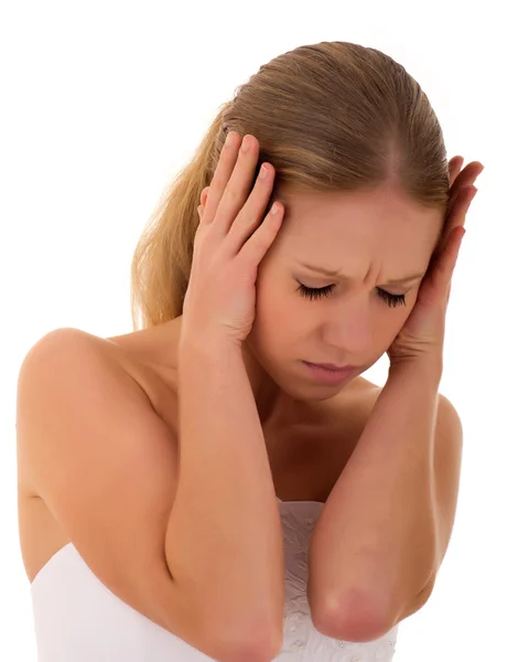 Migrenowy ból głowy — Zdjęcie stockowe