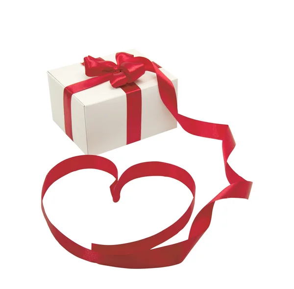 Gift with ribbon — Stock Photo, Image