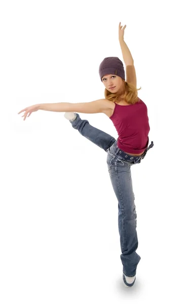 The dancer on a white background — Stock Photo, Image