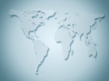 gri ve mavi tonlarda iş Dünya Haritası