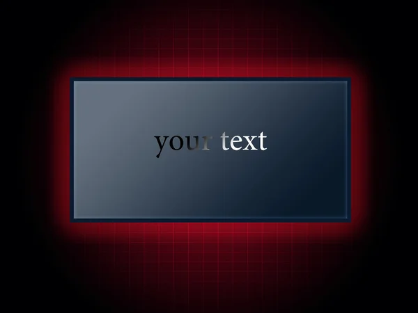 Modern digital background in red with a blank billboard — Stock Photo, Image