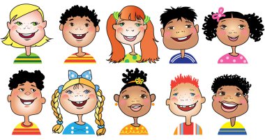 Children cartoon clipart