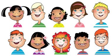 Children cartoon clipart