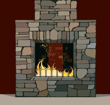 Fireplace clipart