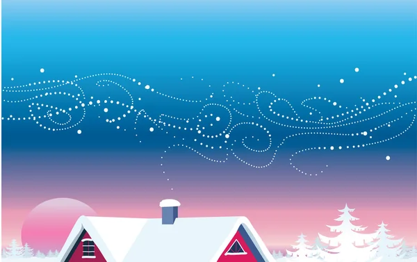 Vue de Noël — Image vectorielle
