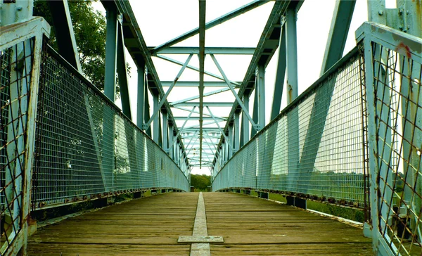 A ponte azul — Fotografia de Stock
