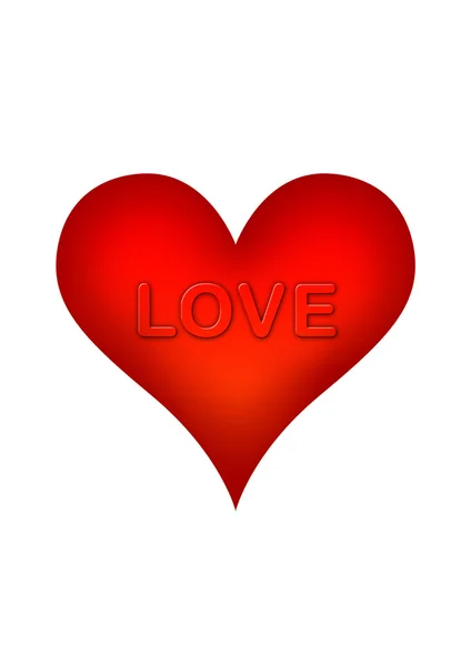 Szív és a szeretet — Stock Fotó
