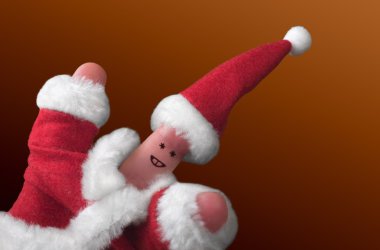 Christmas fingers show-2 clipart