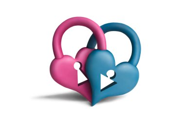 Heart-locks2 clipart