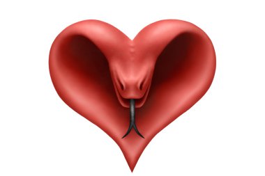 Heart snake clipart