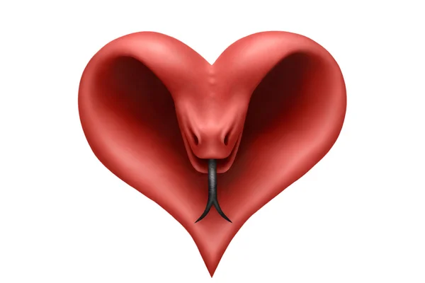 Stock image Heart snake