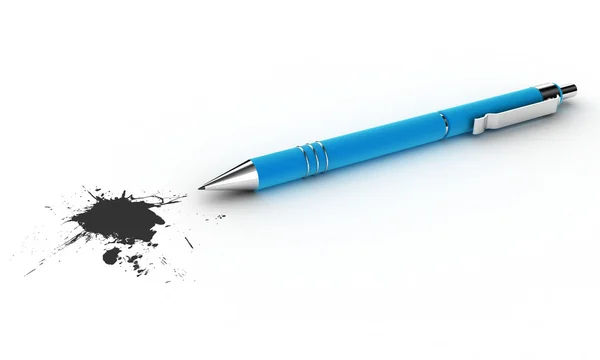 Kugelschreiber mit Schandfleck — Stockfoto