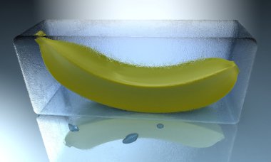 Frozen banana clipart