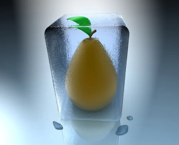 Замороженная груша — стоковое фото