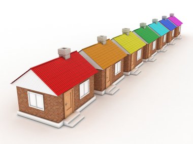 The houses clipart