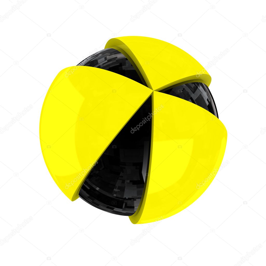 Illustration of design of a logo in a sphere kind