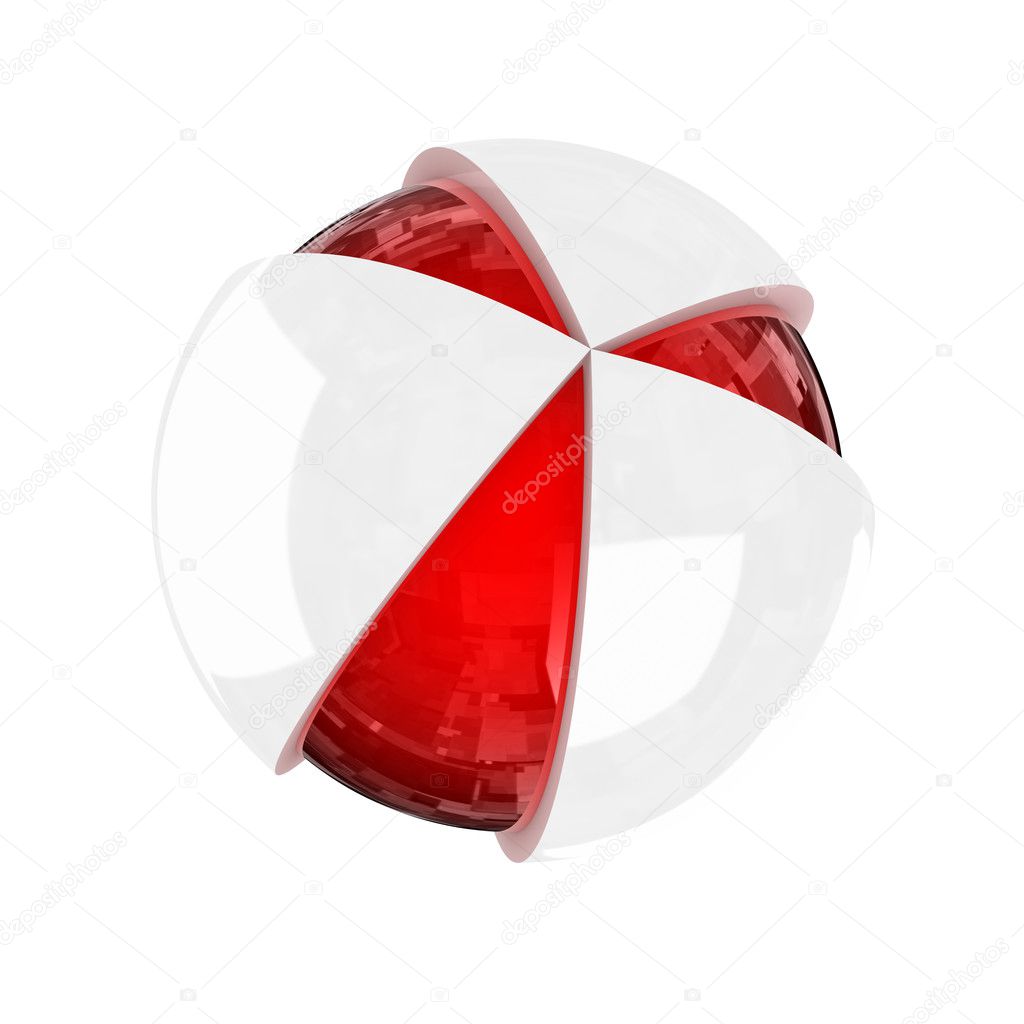 Illustration of design of a logo in a sphere kind
