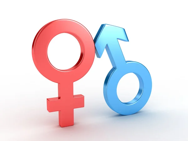 Símbolos de género — Fotografia de Stock