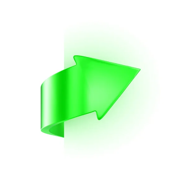 Flecha verde — Fotografia de Stock