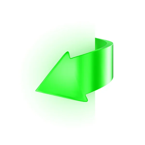 Flecha verde — Fotografia de Stock