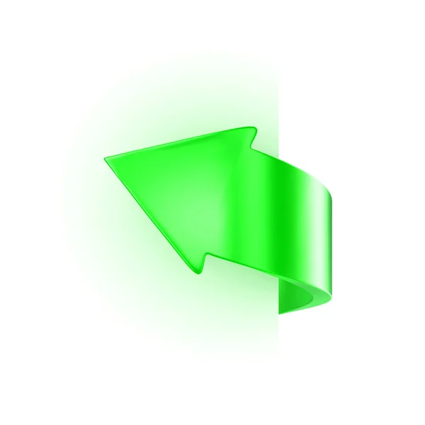 Grön pil — Stockfoto