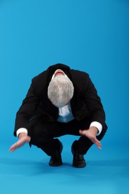 Businessman falling over clipart