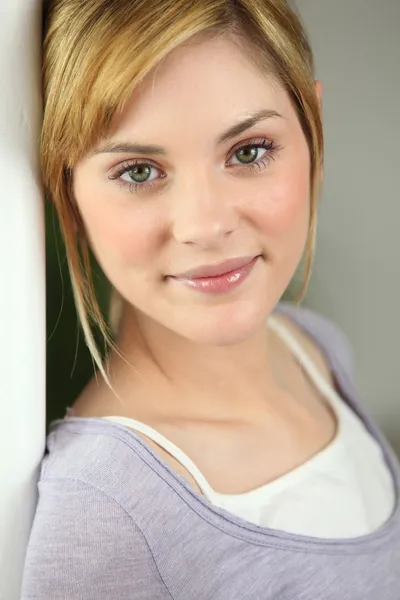 Young blond woman portrait — Stock Photo, Image