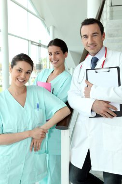 A team of medical professionals clipart