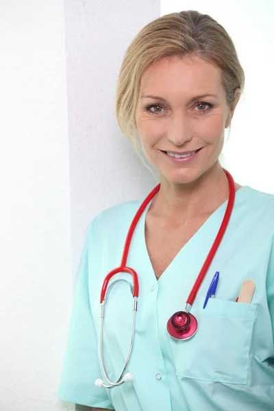 Nurse smiling — Stock Photo, Image