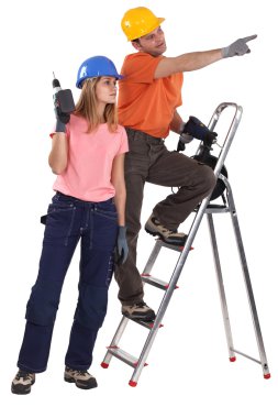 A couple of handyman. clipart