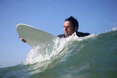 Man surfing clipart