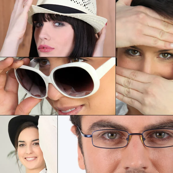 Many facial expressions — Stock Photo, Image