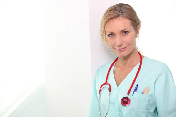 Portret van een verpleegster — Stockfoto