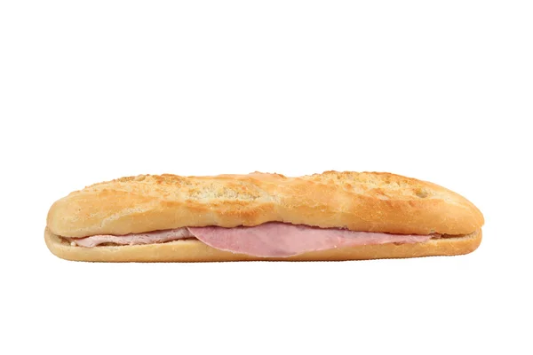 Ham baguette — Stock Photo, Image