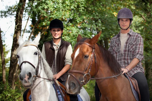 Young horseriding — Stock Photo, Image