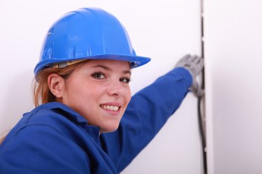 Female electrician clipart