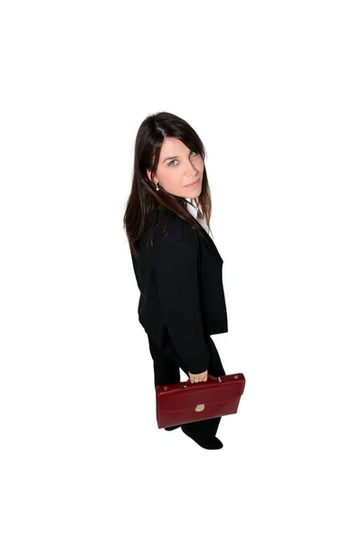 Businesswoman with briefcase — Stock Photo, Image