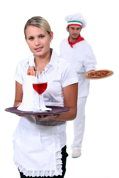 Hospitality workers — Stock Photo, Image