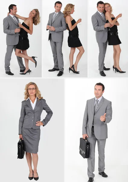 A couple with different clothes — Stock Photo, Image