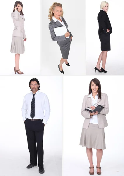 Montage of various businesspeople — Stock Photo, Image