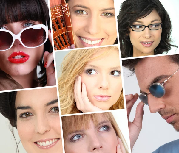 Kvinnor ansiktsuttryck — Stockfoto