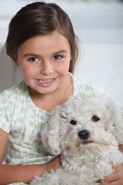 犬と子供 — ストック写真