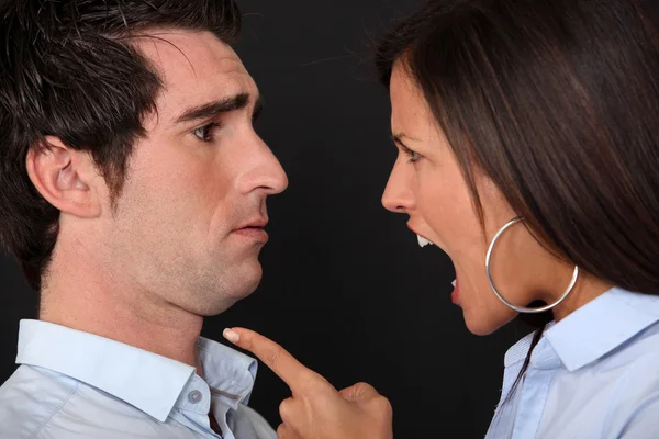 Couple having a quarrel Royalty Free Stock Images