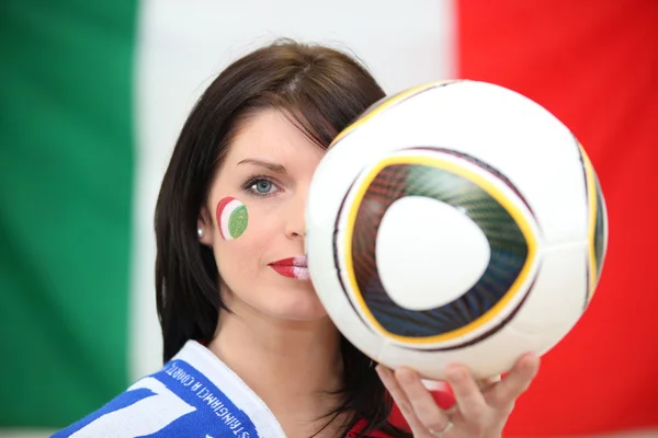 Fã de futebol italiano — Fotografia de Stock